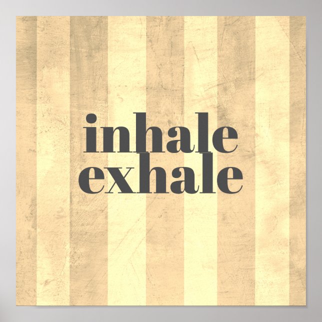 cita motivacional rayas angustiadas posters (Frente)