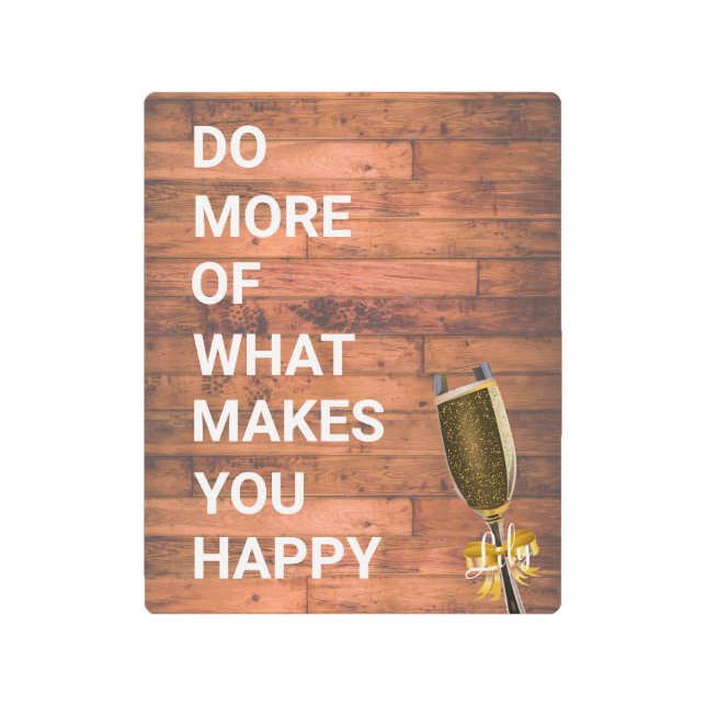 Cita motivadora arte rústico de la pared personali (Anverso)