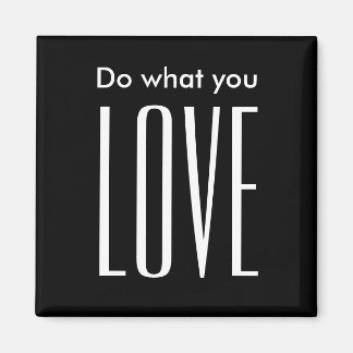 Cita motivadora imán blanco y negro moderno