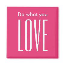 Cita motivadora imán moderno de moda rosa negrita