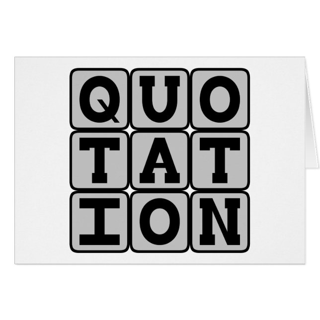 Cita, palabras famosas (Anverso (Horizontal))