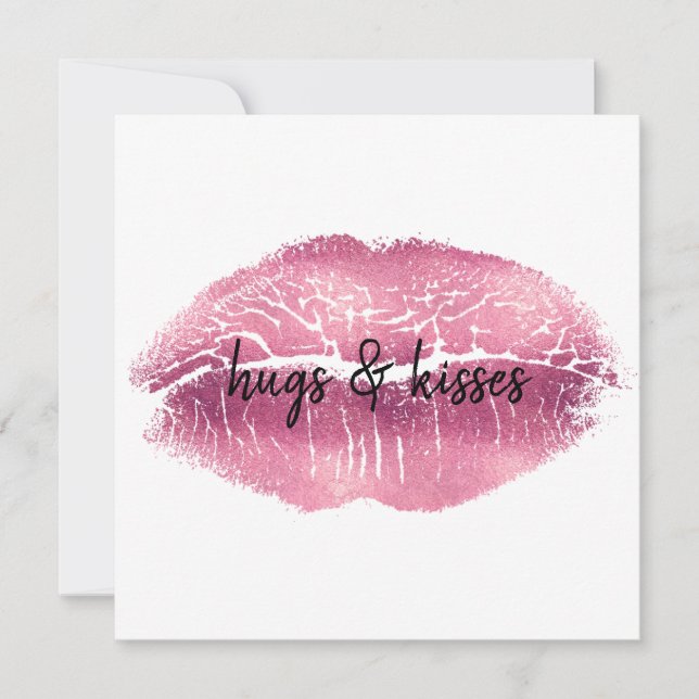 Cita personalizada de los labios rosados (Anverso)