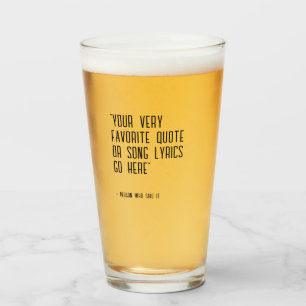 Cita personalizado o letras de canciones - cerveza