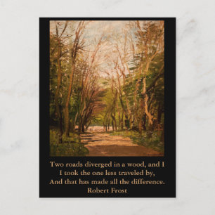 Cita postal inspiradora Robert Frost