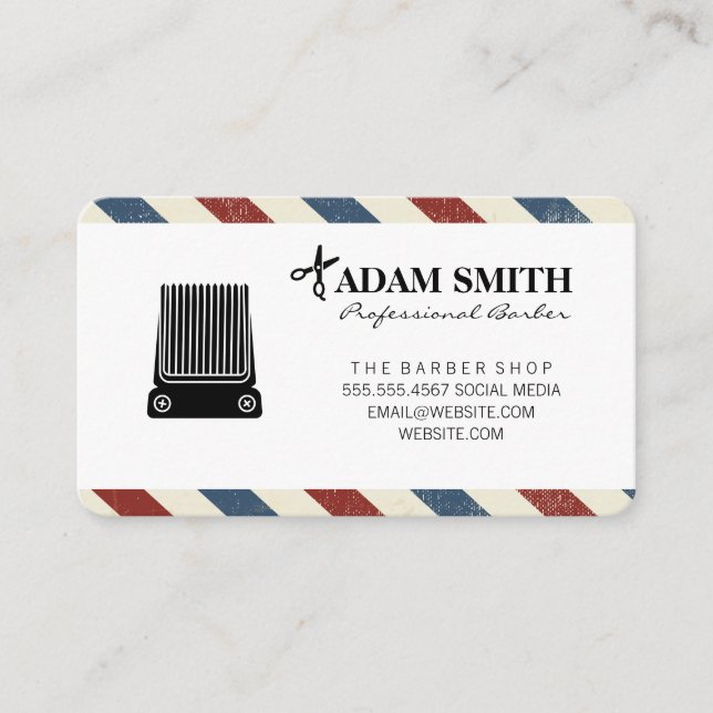 Cita profesional de barbero (Anverso)