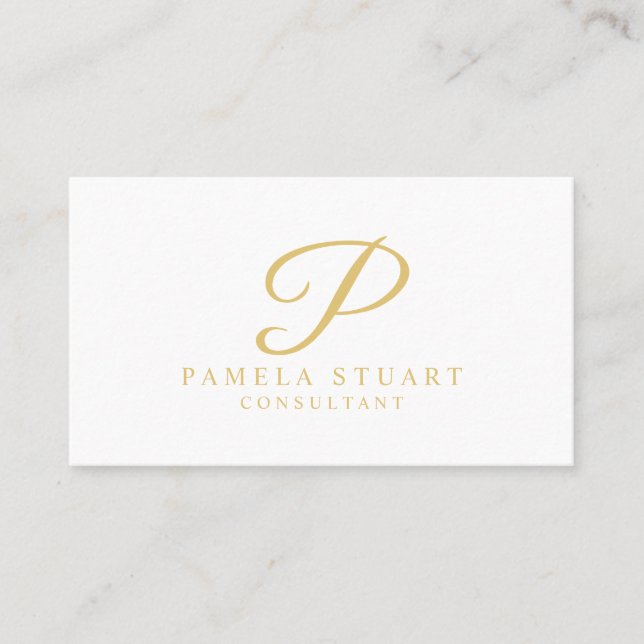 Cita profesional de oro y blanco (Anverso)