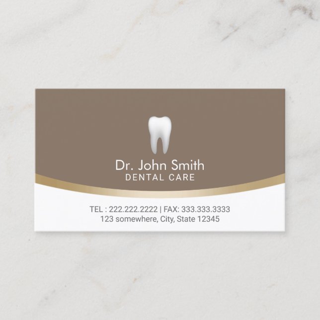 Cita profesional del cuidado dental del diente del (Anverso)