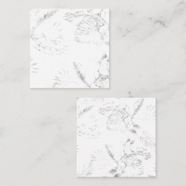 Cita profesional y tarjetas de visita cuadradas (Anverso / Reverso)