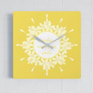 Cita Reloj de pared de la flor del margarita amari
