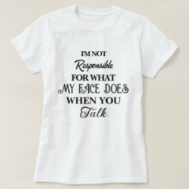 Cita responsable, Smartass, graciosa camiseta sarc