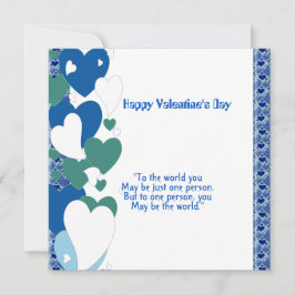 Cita romántica de amor barrido tarjeta de San Vale