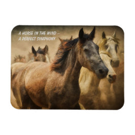 Cita sobre el imán frigorífico de caballos