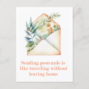 Cita sobre postales Traslado Acuarela
