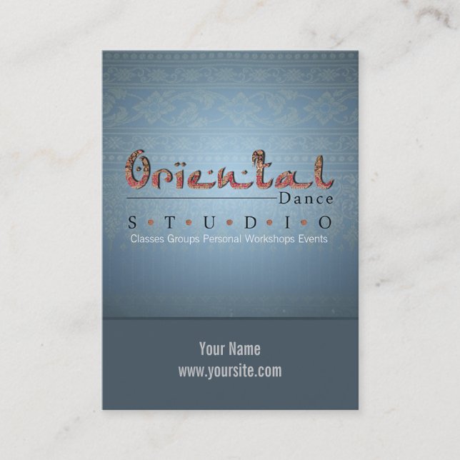 Citas Baile Oriental - Tarjeta de Horario (Anverso)