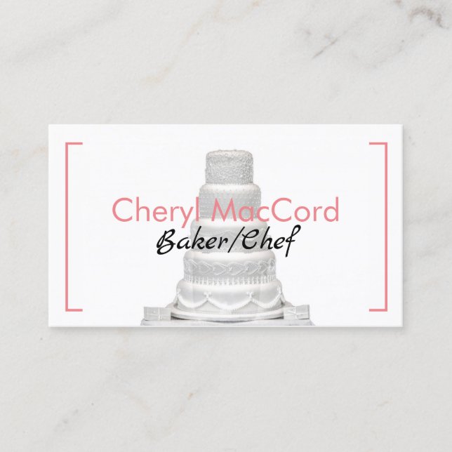 Citas Cake Bakery - Tarjeta de presentación (Anverso)