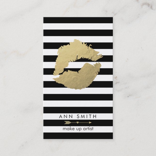 Citas Componga la tarjeta de visita elegante del negro (Anverso)