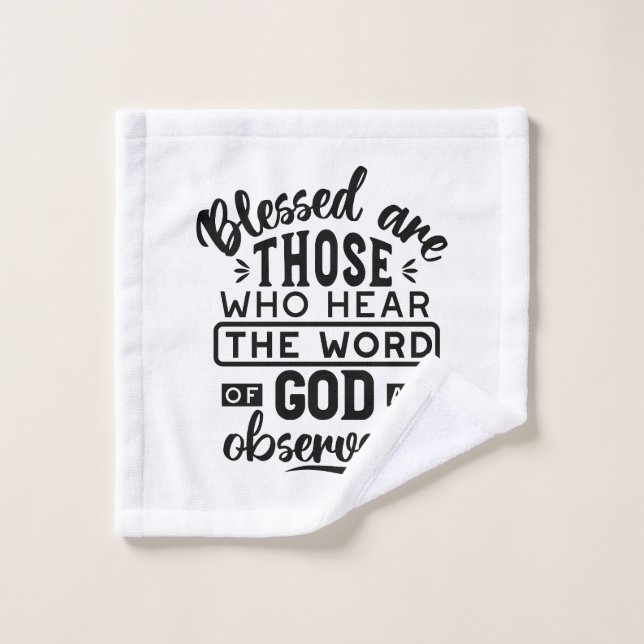 Citas de Benditos los que oyen la Palabra de Dios (Toallita)