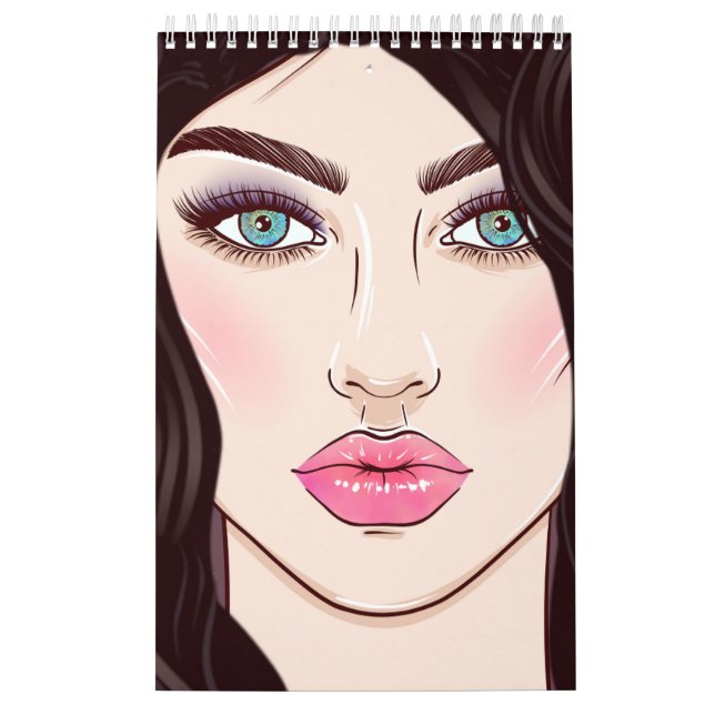 citas de chicas calendario editable  (Tapa)