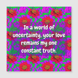 Citas de hermana (Eres amada) Flores, tarjeta de a