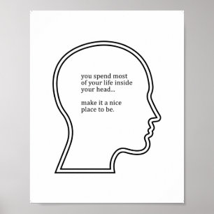 Citas de salud mental, decoración de Office Wall