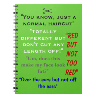 Citas divertidas del cuaderno del estilista