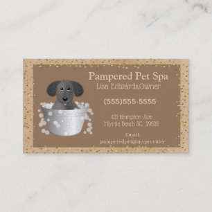 Citas Dog Grooming Dog Spa tarjeta de presentación