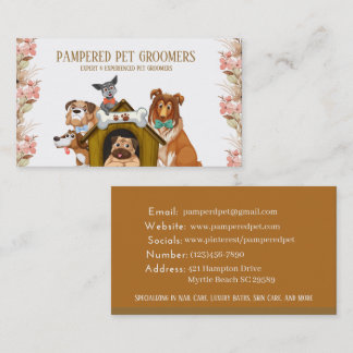 Citas Dog Grooming Dog Spa tarjeta de presentación