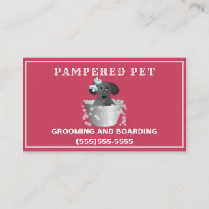 Citas Dog Grooming Spa Nombramiento tarjeta de visita