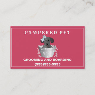 Citas Dog Grooming Spa Nombramiento tarjeta de visita