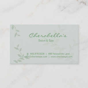 Citas El verde deja la tarjeta de visita de la manicura