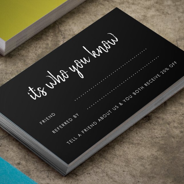 Citas Es a quién conoces la tarjeta de referencia para n (Subido por el creador)