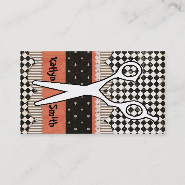 Citas Esquileos del pelo, estilista, tarjeta de visita (Anverso)