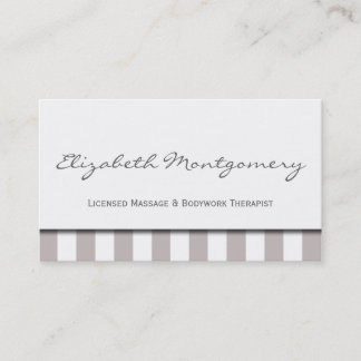 Citas Gray Stripes Moderno Nombramiento Tarjeta de visit