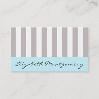 Citas Gray Stripes Moderno Nombramiento Tarjeta de visit
