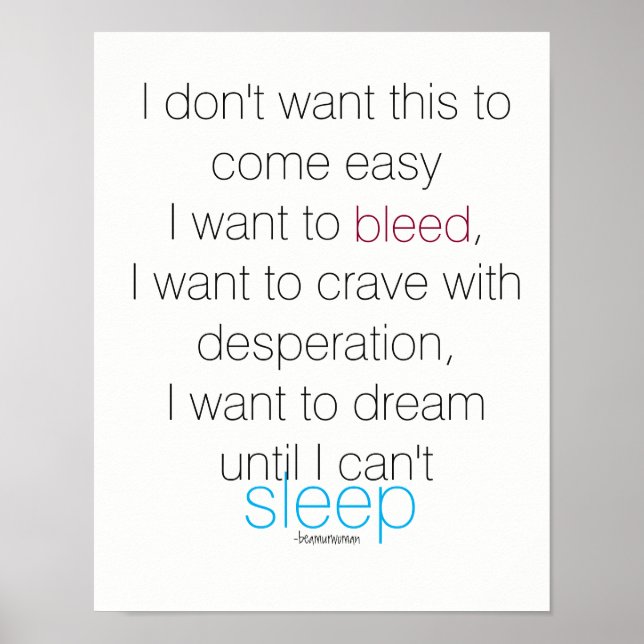 Citas Inspiradoras de Posters de pared que quiero  (Frente)