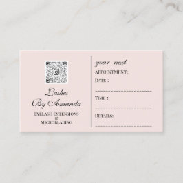 Citas Logotipo de artista de maquillaje con tarjeta de c