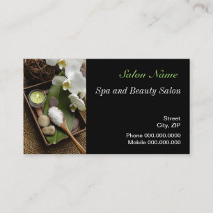 Citas masaje de belleza wellness Salón Tarjeta de visita