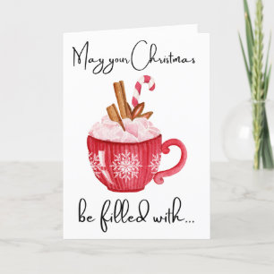 Citas personalizadas de café de Feliz Navidad para