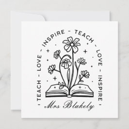 Citas personalizadas de nombre de profesor cottage