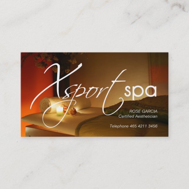 Citas Plantilla de la tarjeta de visita de la estética (Anverso)