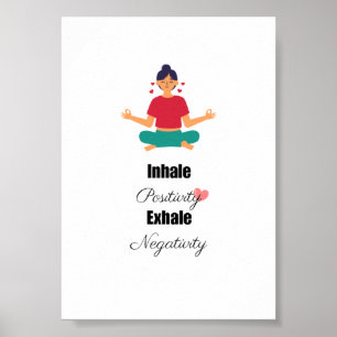 citas positivas de yoga decoración de paredes Post