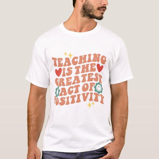 Citas Positivas Para La Camiseta Del Profesor (Anverso)