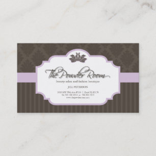 Citas Salón de belleza y tarjeta de visita del boutique