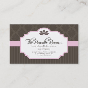 Citas Salón de belleza y tarjeta de visita del boutique