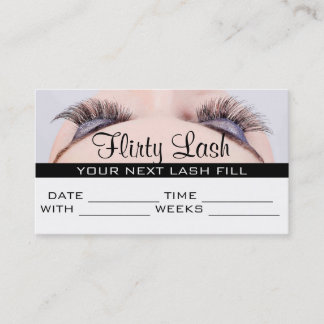 Citas Salón de Extensiones de Lash MakeUp de la tarjeta