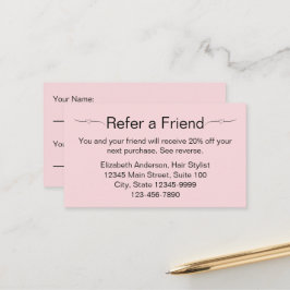 Citas Tarjeta de amigo de color rosa y negro pálido de n