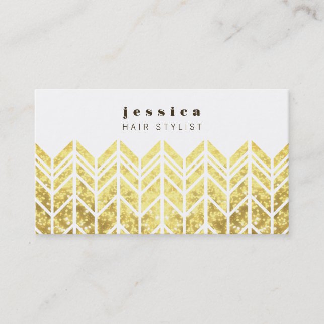 Citas Tarjeta de estilo de cabello con patrón de flecha  (Anverso)