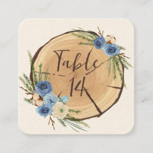 Citas Tarjeta de mesa Rustic Woodland Boda