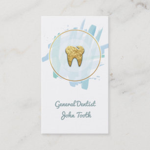 Citas Tarjeta de presentación con el logotipo dental de