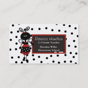 Citas Tarjeta de presentación de Ladybug Blackboard Teac